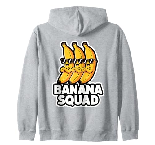 Banana Squad Funny Fruit Banana Lover Team Banana Crew Kinder Kapuzenjacke Banana Squad Funny Fruit Banana Lover Team Banana Crew Kinder Kapuzenjacke von Cool Funny Banana Squad Cartoon Fruit T-Shirt