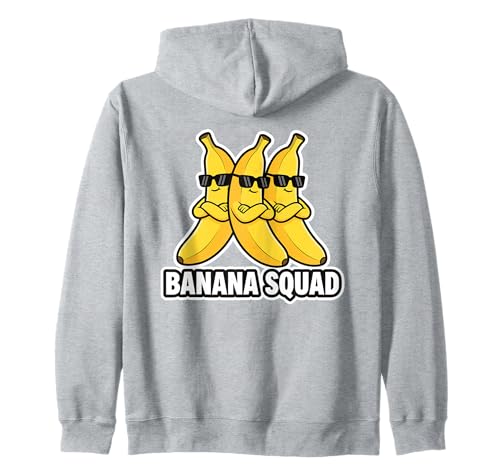 Banana Squad Funny Fruit Banana Lover Team Banana Crew Kinder Kapuzenjacke Banana Squad Funny Fruit Banana Lover Team Banana Crew Kinder Kapuzenjacke von Cool Funny Banana Squad Cartoon Fruit T-Shirt