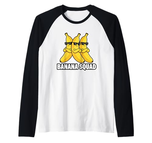 Banana Squad Funny Fruit Banana Lover Team Banana Crew Kinder Raglan Banana Squad Funny Fruit Banana Lover Team Banana Crew Kinder Raglan von Cool Funny Banana Squad Cartoon Fruit T-Shirt