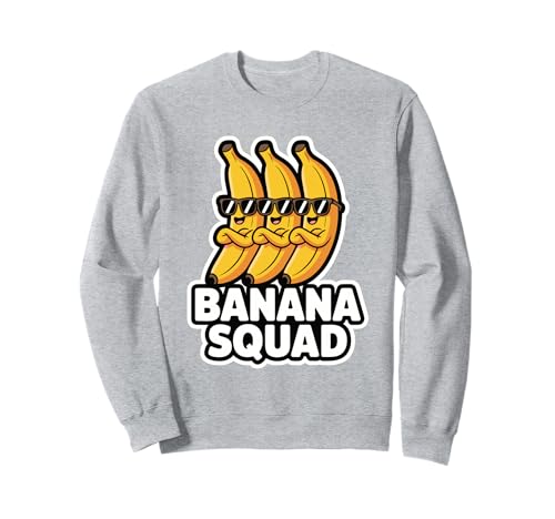 Banana Squad Funny Fruit Banana Lover Team Banana Crew Kinder Sweatshirt Banana Squad Funny Fruit Banana Lover Team Banana Crew Kinder Sweatshirt von Cool Funny Banana Squad Cartoon Fruit T-Shirt