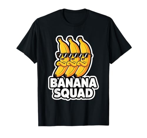 Banana Squad Funny Fruit Banana Lover Team Banana Crew Kinder T-Shirt Banana Squad Funny Fruit Banana Lover Team Banana Crew Kinder T-Shirt von Cool Funny Banana Squad Cartoon Fruit T-Shirt