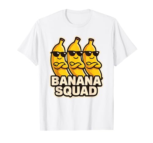 Banana Squad Funny Fruit Banana Lover Team Banana Crew Kinder T-Shirt Banana Squad Funny Fruit Banana Lover Team Banana Crew Kinder T-Shirt von Cool Funny Banana Squad Cartoon Fruit T-Shirt