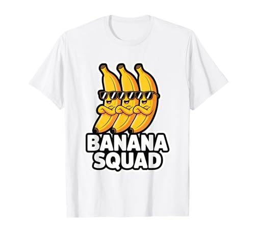 Banana Squad Funny Fruit Banana Lover Team Banana Crew Kinder T-Shirt Banana Squad Funny Fruit Banana Lover Team Banana Crew Kinder T-Shirt von Cool Funny Banana Squad Cartoon Fruit T-Shirt