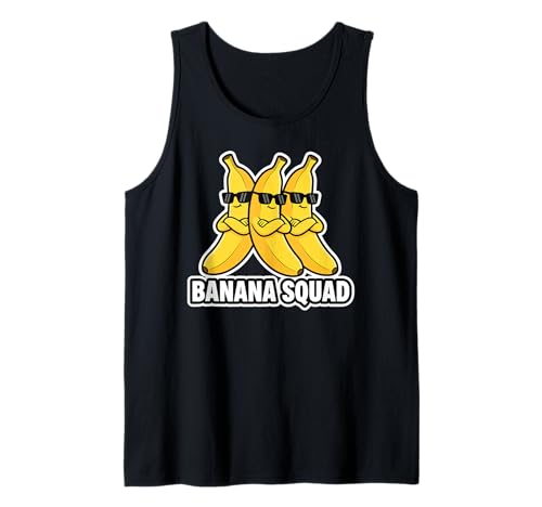Banana Squad Funny Fruit Banana Lover Team Banana Crew Kinder Tank Top Banana Squad Funny Fruit Banana Lover Team Banana Crew Kinder Tank Top von Cool Funny Banana Squad Cartoon Fruit T-Shirt