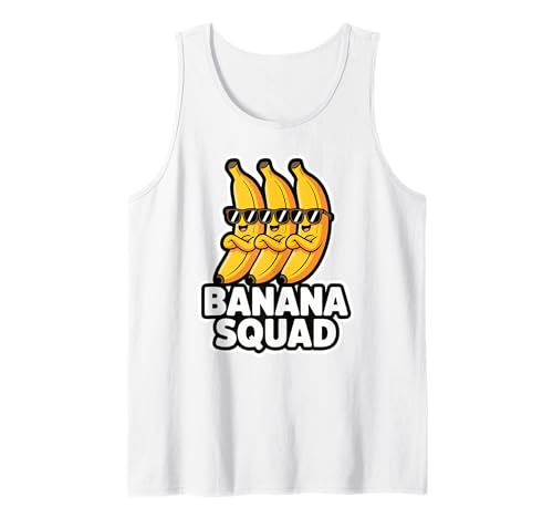 Banana Squad Funny Fruit Banana Lover Team Banana Crew Kinder Tank Top Banana Squad Funny Fruit Banana Lover Team Banana Crew Kinder Tank Top von Cool Funny Banana Squad Cartoon Fruit T-Shirt