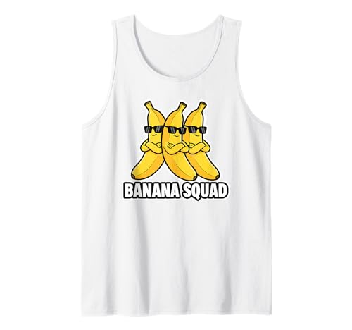 Banana Squad Funny Fruit Banana Lover Team Banana Crew Kinder Tank Top Banana Squad Funny Fruit Banana Lover Team Banana Crew Kinder Tank Top von Cool Funny Banana Squad Cartoon Fruit T-Shirt
