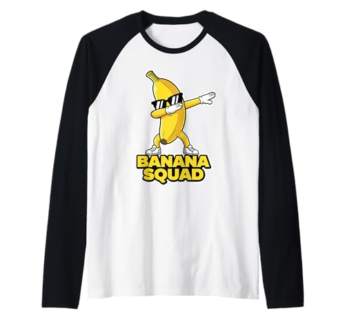 Banana Squad Lustiges Dabbing Banana Food & Dab Fruit für Jungen für Kinder Raglan Banana Squad Lustiges Dabbing Banana Food & Dab Fruit für Jungen für Kinder Raglan von Cool Funny Banana Squad Cartoon Fruit T-Shirt