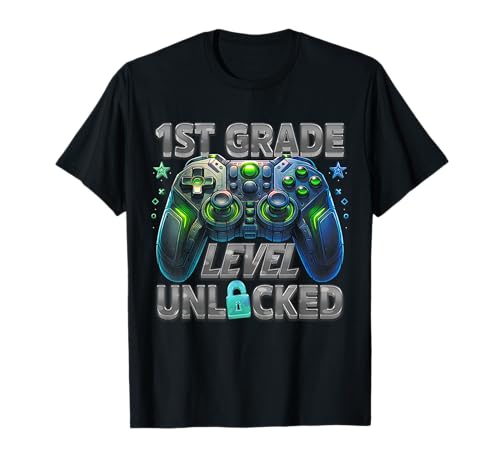 1. Klasse freigeschaltetes T-Shirt für 6 Jahre alte Kinder T-Shirt 1. Klasse freigeschaltetes T-Shirt für 6 Jahre alte Kinder T-Shirt von Cool Gamer Birthday Gifts for Boys and Girls