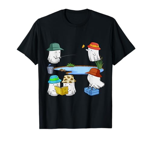 Lustiges Geister-Angelkostüm für Kinder T-Shirt Lustiges Geister-Angelkostüm für Kinder T-Shirt von Cool Ghost Fishing Design Kids