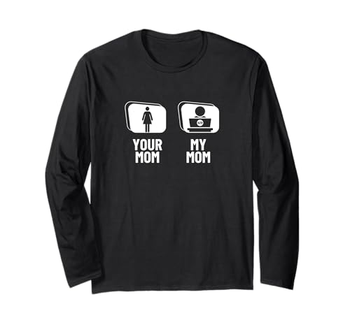 Coder Your Mom My Mama Tochter Sohn Lustiger Softwareentwickler Langarmshirt Coder Your Mom My Mama Tochter Sohn Lustiger Softwareentwickler Langarmshirt von Cool Gifts For Tech Nerds And Coder Gifts