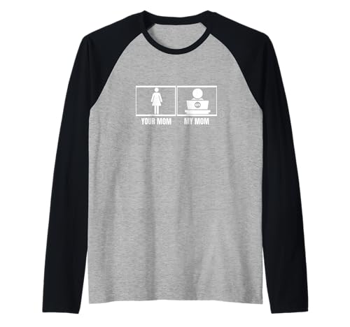 Coder Your Mom My Mama Tochter Sohn Lustiger Softwareentwickler Raglan Coder Your Mom My Mama Tochter Sohn Lustiger Softwareentwickler Raglan von Cool Gifts For Tech Nerds And Coder Gifts