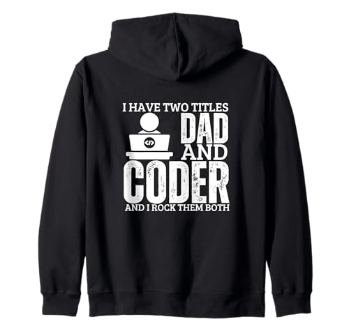 Programmer And Dad Proud Coder Funny Men Softwareentwickler Kapuzenjacke Programmer And Dad Proud Coder Funny Men Softwareentwickler Kapuzenjacke von Cool Gifts For Tech Nerds And Coder Gifts