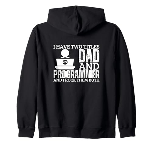 Programmierer und Vater, stolzer Programmierer, lustige Männer, Software-Ingenieur Kapuzenjacke von Cool Gifts For Tech Nerds And Coder Gifts