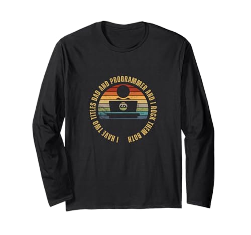 Programmierer und Vater, stolzer Programmierer, lustige Männer, Software-Ingenieur Langarmshirt Programmierer und Vater, stolzer Programmierer, lustige Männer, Software-Ingenieur Langarmshirt von Cool Gifts For Tech Nerds And Coder Gifts
