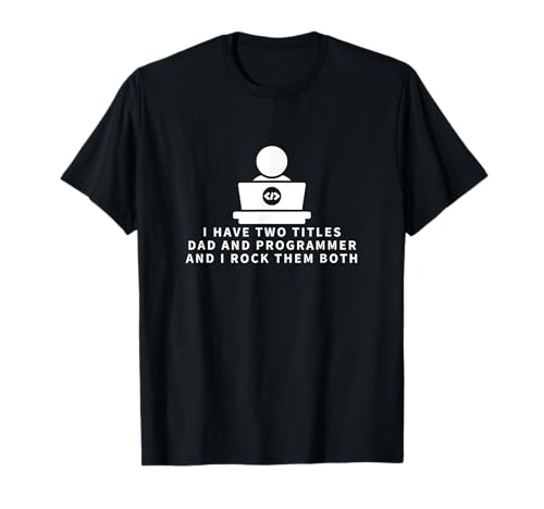 Programmierer und Vater, stolzer Programmierer, lustige Männer, Software-Ingenieur T-Shirt von Cool Gifts For Tech Nerds And Coder Gifts