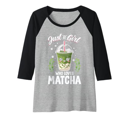 Damen Iced Matcha Latte Raglan Damen Iced Matcha Latte Raglan von Cool Green Tea Matcha