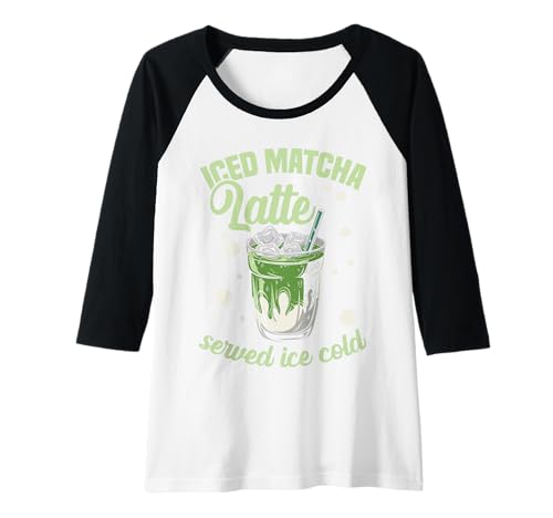 Damen Iced Matcha Latte Raglan Damen Iced Matcha Latte Raglan von Cool Green Tea Matcha