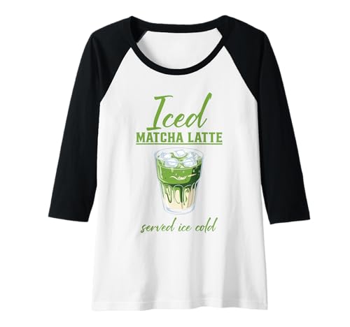 Damen Iced Matcha Latte Raglan Damen Iced Matcha Latte Raglan von Cool Green Tea Matcha