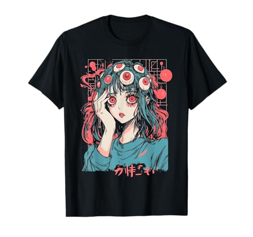 Goth Grunge Girl Waifu Demon Anime-Horror-Alt-Ästhetik T-Shirt Goth Grunge Girl Waifu Demon Anime-Horror-Alt-Ästhetik T-Shirt von Cool Grunge Girl Waifu Designs