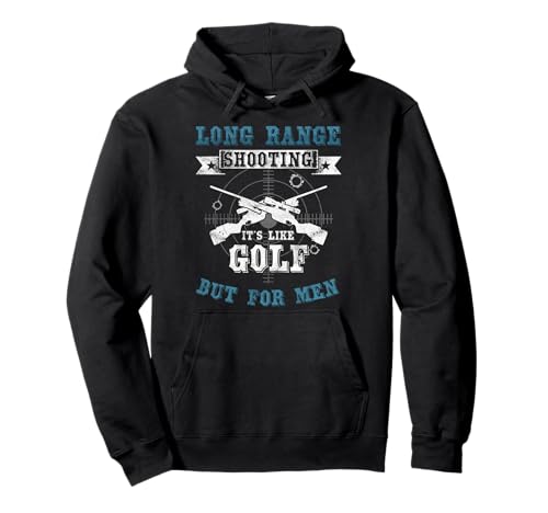 Herren-T-Shirt für Langstreckenschießen wie Golf Pullover Hoodie von Cool Gun Lover Long Range Shooting Tees & Gifts