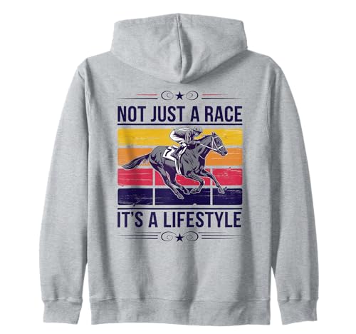 Lustiges Pferderennshirt Herren Damen Pferderennen Derby Day Kapuzenjacke Lustiges Pferderennshirt Herren Damen Pferderennen Derby Day Kapuzenjacke von Cool Horseback Riding Rodeo For Men Women Design