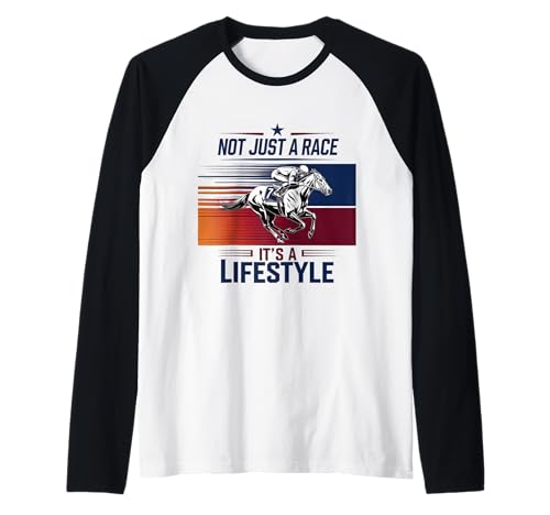 Lustiges Pferderennshirt Herren Damen Pferderennen Derby Day Raglan Lustiges Pferderennshirt Herren Damen Pferderennen Derby Day Raglan von Cool Horseback Riding Rodeo For Men Women Design