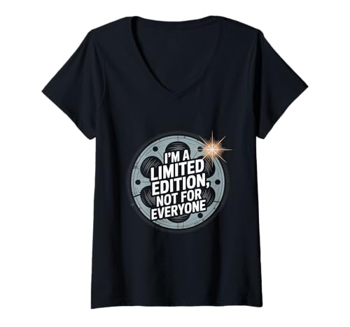 Damen Lustiger Humor Text Funny I'm Not Special I'm Limited Edition T-Shirt mit V-Ausschnitt von Cool I'm A Limited Edition Not For Everyone Shirt