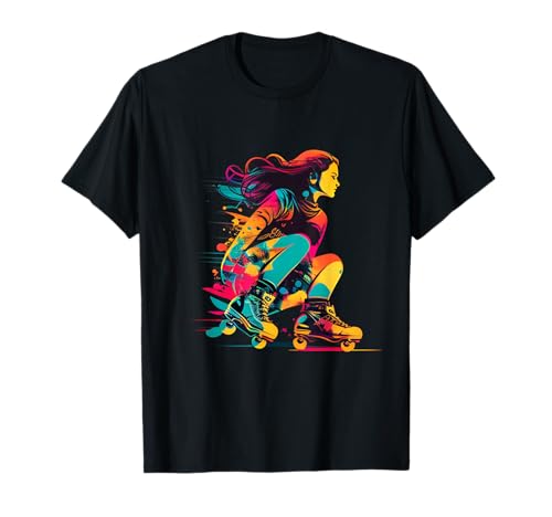 Lustiges Inlineskate-Mädchen T-Shirt von Cool Inline Skates