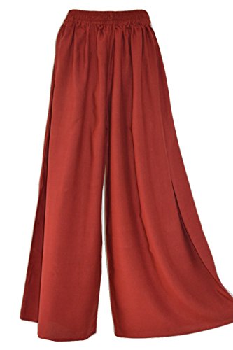 Kühle Kaftans Damen-Hosen Palazzo Weiche Weite Hose mit Gummizug Harem Wrap (Red) von Cool Kaftans Branded