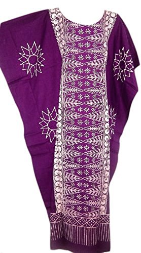 Cool Kaftans Damen Bluse Malaya Schwarz Violett Rot Feiner Batikdruck Baumwolle Strandkleid Übergröße Neu von Cool Kaftans