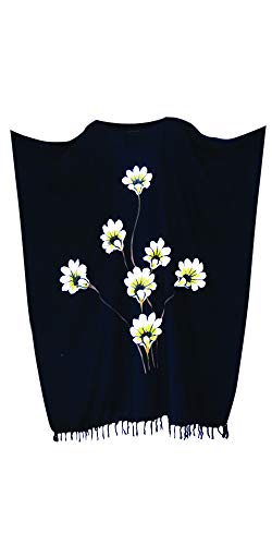 Cool Kaftans - Damen Kaftan Lotus Blumen Motiv Strand Cool Lang Ferien Sommer - Nicht angegeben, Schwarz Cool Kaftans - Damen Kaftan Lotus Blumen Motiv Strand Cool Lang Ferien Sommer - Nicht angegeben, Schwarz von Cool Kaftans