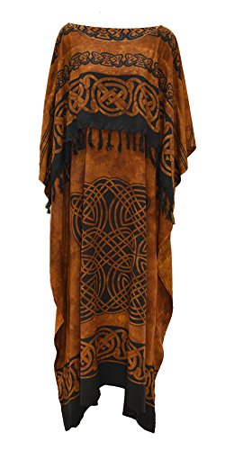 Cool Kaftans Keltischer Kaftan / Kleid, übergrößen, kühler und weicher Stoff, braun von Cool Kaftans