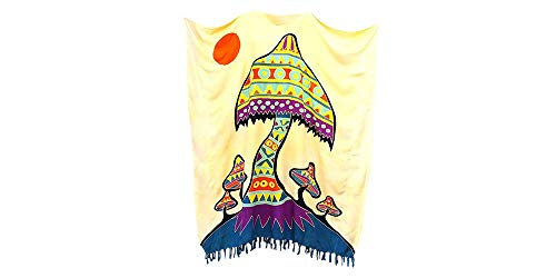 Cool Kaftans - Women's Funky Mushroom Beach Kaftan Long Holiday Summer Artist Top Long von Cool Kaftans