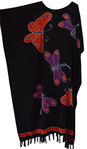 RIA Dragonfly Kaftan Dress Long Ladies Cover Beach Night Gown One Size Cool Kaftans von Cool Kaftans