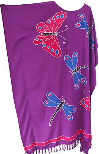 RIA Dragonfly Kaftan Dress Long Ladies Cover Beach Night Gown One Size Cool Kaftans von Cool Kaftans