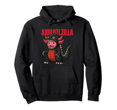 Axolotlzilla süße Axolotl Halloween Kostüm Jungen Mädchen Pullover Hoodie von Cool Kawaii Axolotl lustiger Halloween