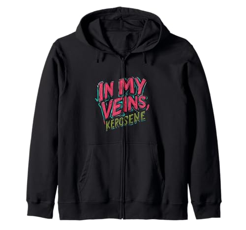 Kerosinvenen Statement für Jungen und Mädchen Kapuzenjacke Kerosinvenen Statement für Jungen und Mädchen Kapuzenjacke von Cool Kerosene Outfit