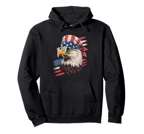 Lustiges Patriotisches Adler-Bandana, mexikanischer Stolz, USA, Damen, Herren Pullover Hoodie von Cool Latino Culture Mexican American Identity