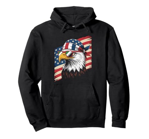Lustiges Patriotisches Adler-Bandana, mexikanischer Stolz, USA, Damen, Herren Pullover Hoodie von Cool Latino Culture Mexican American Identity