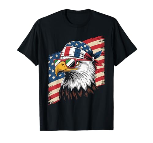 Lustiges Patriotisches Adler-Bandana, mexikanischer Stolz, USA, Damen, Herren T-Shirt Lustiges Patriotisches Adler-Bandana, mexikanischer Stolz, USA, Damen, Herren T-Shirt von Cool Latino Culture Mexican American Identity