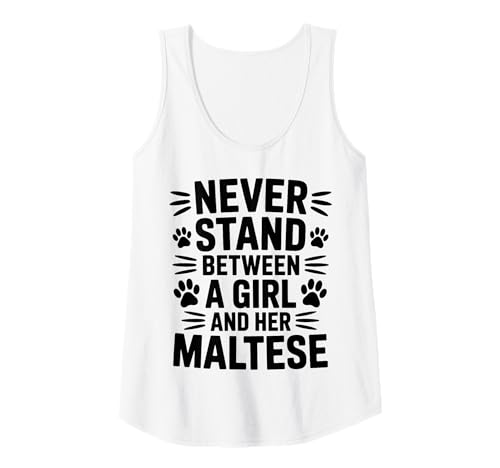 Damen Malteser-Mädchen Lustig Malteser Tank Top Damen Malteser-Mädchen Lustig Malteser Tank Top von Cool Maltese Fun Maltese Girl Design
