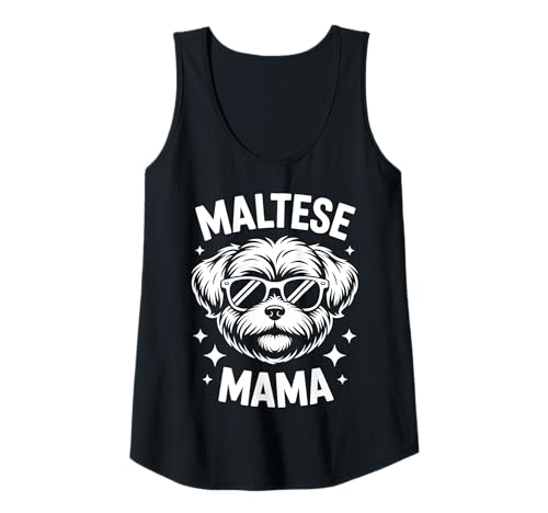 Damen Malteser Mama Lustig Malteser Tank Top Damen Malteser Mama Lustig Malteser Tank Top von Cool Maltese Fun Maltese Mom Design