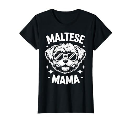 Malteser Mama Lustig Malteser T-Shirt Malteser Mama Lustig Malteser T-Shirt von Cool Maltese Fun Maltese Mom Design