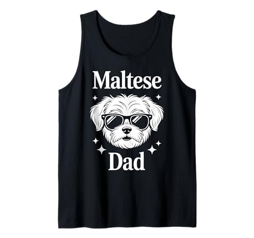 Herren Malteser Papa Lustiger Malteser Tank Top Herren Malteser Papa Lustiger Malteser Tank Top von Cool Maltese Funny Maltese Dad Design