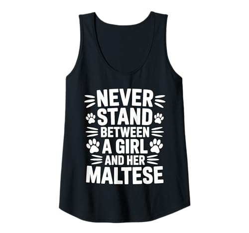 Damen Malteser-Mädchen Lustig Malteser Tank Top Damen Malteser-Mädchen Lustig Malteser Tank Top von Cool Maltese Funny Maltese Girl Designs