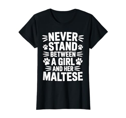 Malteser-Mädchen Lustig Malteser T-Shirt Malteser-Mädchen Lustig Malteser T-Shirt von Cool Maltese Funny Maltese Girl Designs