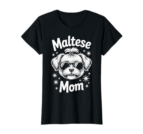 Malteser Mama Lustig Malteser T-Shirt Malteser Mama Lustig Malteser T-Shirt von Cool Maltese Funny Maltese Mom Design