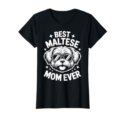 Malteser Mama Lustig Malteser T-Shirt von Cool Maltese Funny Maltese Mom Designs