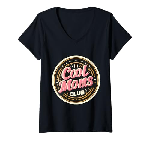 Damen Cool Moms Club Lustiges Zitat für Mütter, Mama, Mama, Mama, Mama, Mama, Mama, Mama, Momm T-Shirt mit V-Ausschnitt Damen Cool Moms Club Lustiges Zitat für Mütter, Mama, Mama, Mama, Mama, Mama, Mama, Mama, Momm T-Shirt mit V-Ausschnitt von Cool Moms Club Funny Mother's Day Mum Products