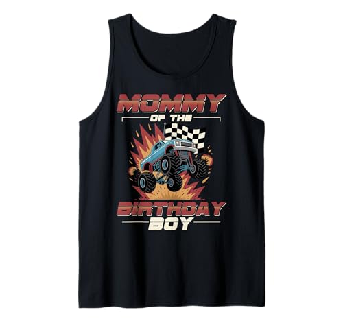 Mama der Geburtstagsfeier Monster Truck Mom Tank Top Mama der Geburtstagsfeier Monster Truck Mom Tank Top von Cool Monster Truck Birthday Boy Family Outfits
